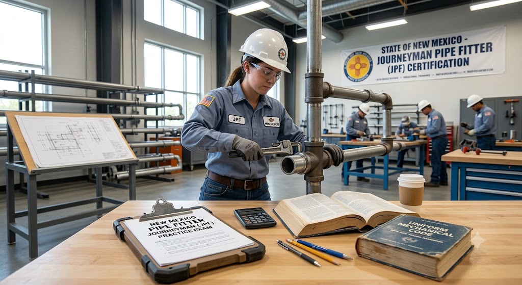 New Mexico Pipe Fitter Journeyman (JPF) Practice Exam Banner