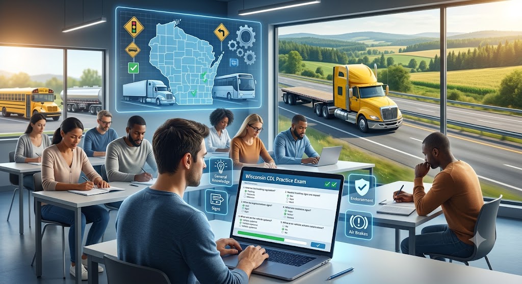 Wisconsin CDL Practice 
Test Banner