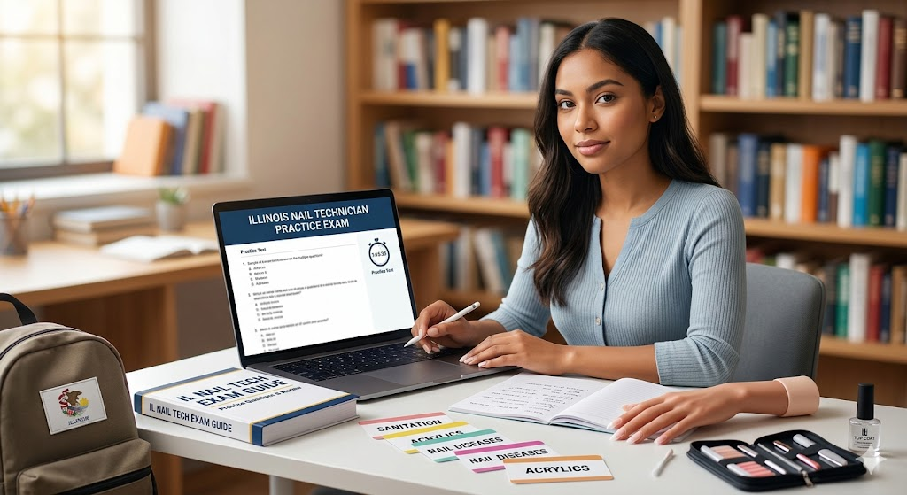 Illinois Nail Technician Practice Exam Banner