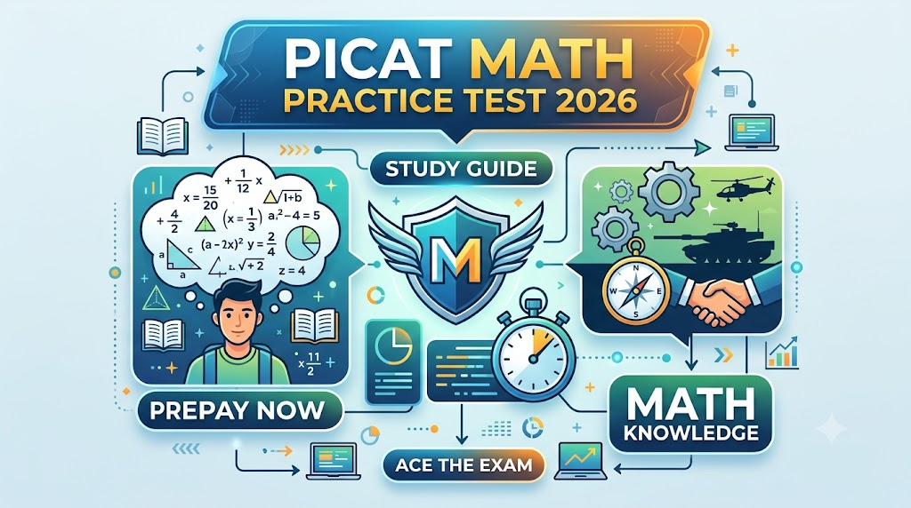 PiCAT Math Knowledge Practice Test 2026 Banner