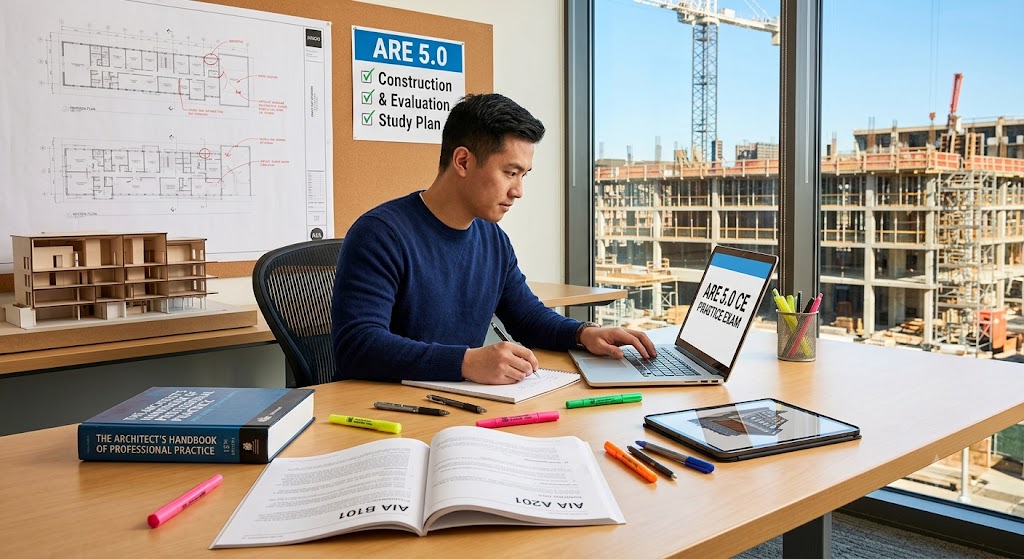 Architect Registration Examination (ARE) 5.0 – Construction & Evaluation Practice Test Banner