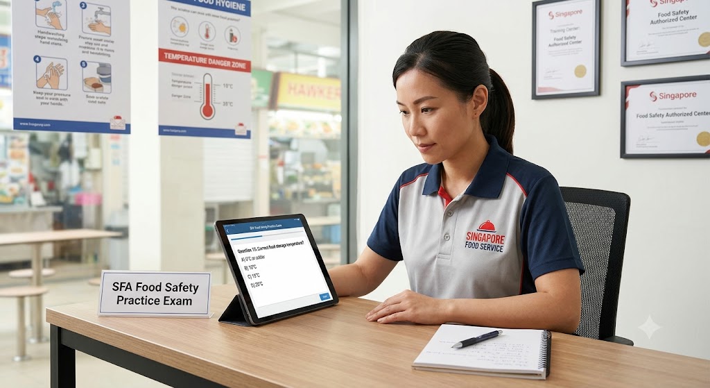 Sfa Food Safety Practice Test & Exam Prep | Singapore Banner