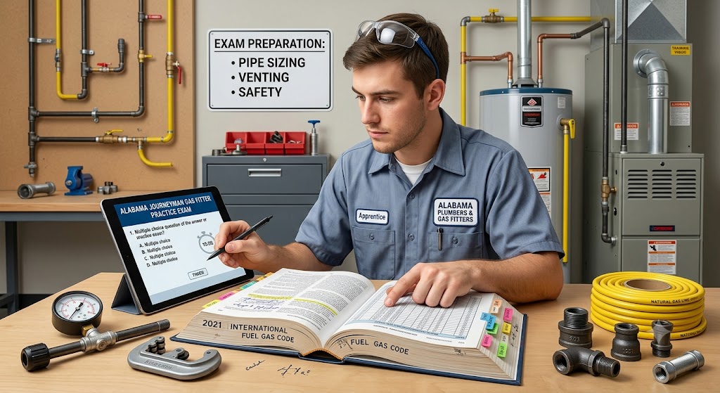 Alabama Journeyman Gas Fitter Practice Exam Banner
