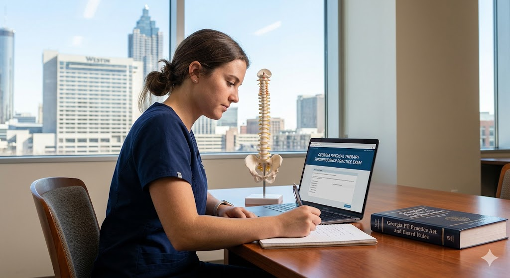 Georgia Physical Therapy Jurisprudence Practice Exam Banner