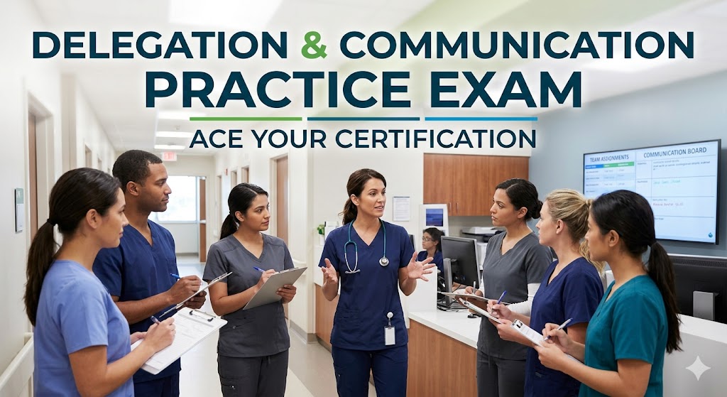 Delegation and Communication Practice Test Banner
