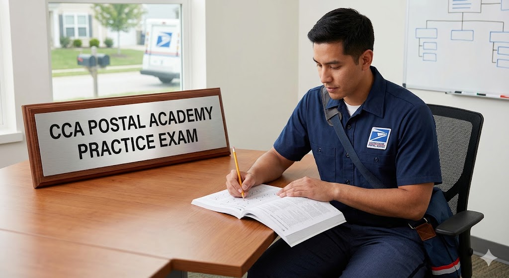 City Carrier Assistant (CCA) Postal Academy Practice Test Banner