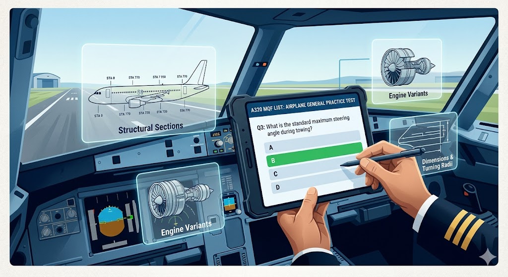 A320 Airplane General Practice Exam Banner