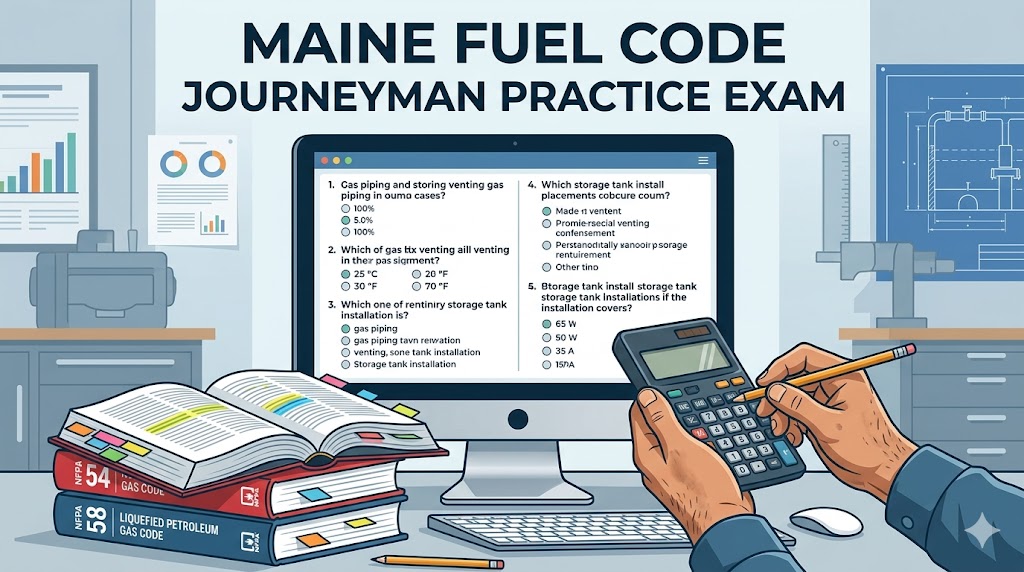 Maine Fuel Code Journeyman Practice Exam Banner