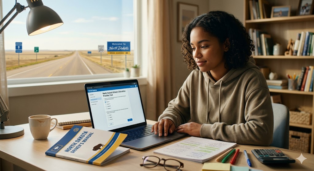 North Dakota Drivers Education Practice Exam Banner