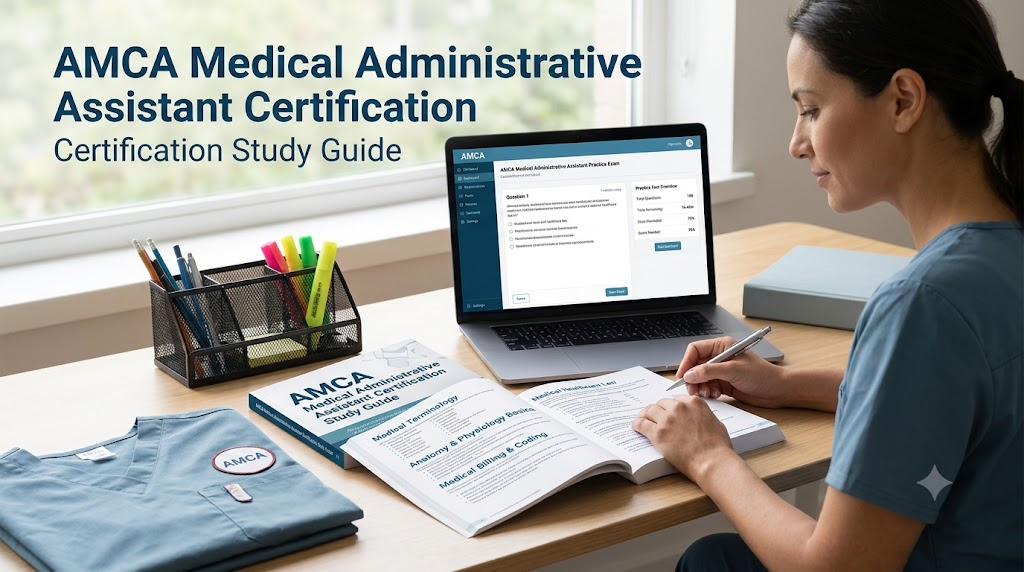 AMCA Medical Administrative Assistant Practice Test Banner