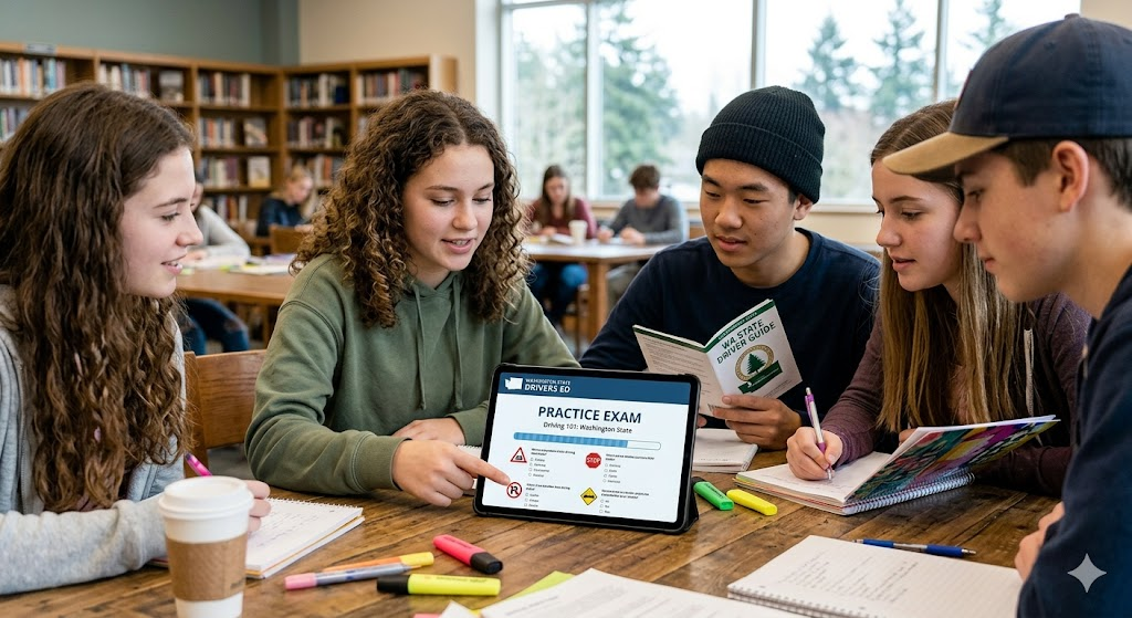 Washington State Drivers Ed Driving 101 Practice Exam Banner