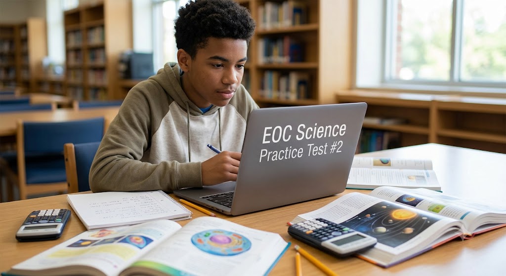 EOC Science Practice Test #2 (End-of-Course Grade 8) Banner