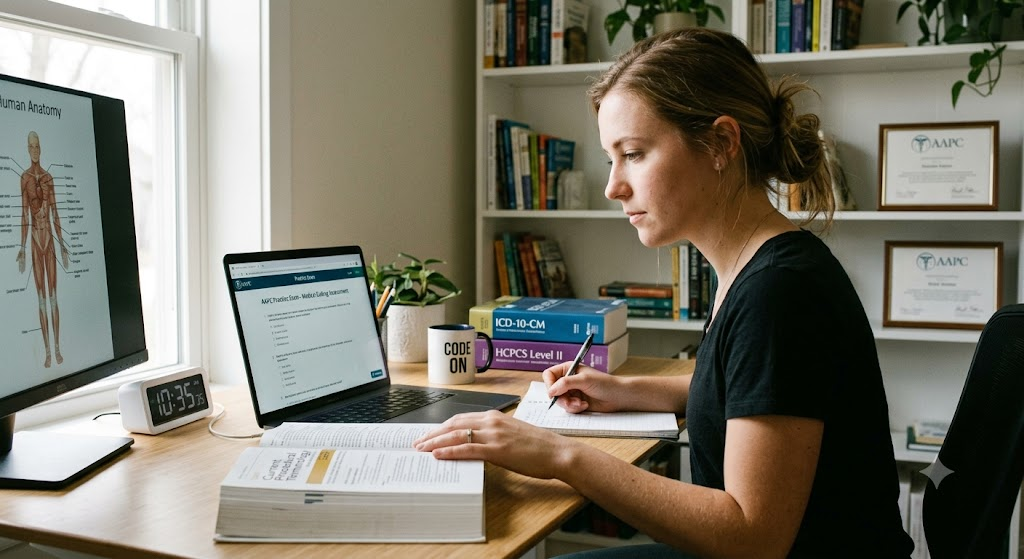 American Academy of Professional Coders (AAPC) Practice Exam Banner
