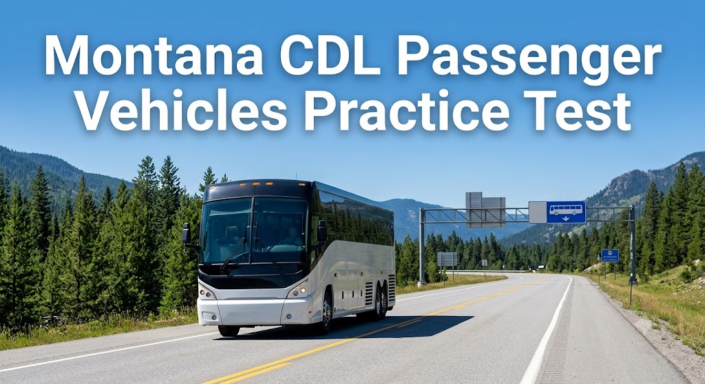 Montana CDL Passenger Vehicles Practice Test Banner