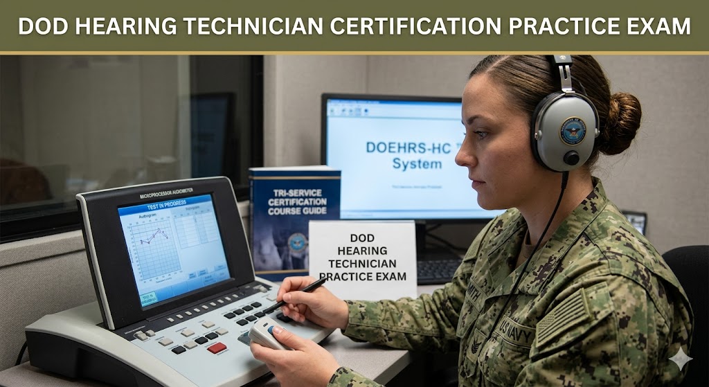 DoD Hearing Technician Tri‑Service Certification Course Practice Test Banner