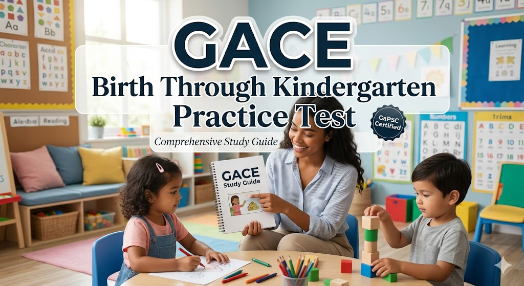 GACE Birth Through Kindergarten Practice Test Banner