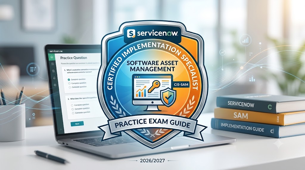 ServiceNow CIS-SAM Practice Exam Guide Banner