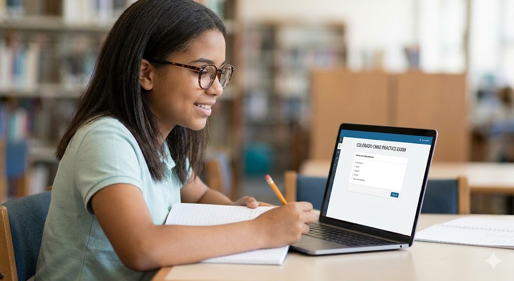 Colorado Measures of Academic Success (CMAS) Practice Exam Banner
