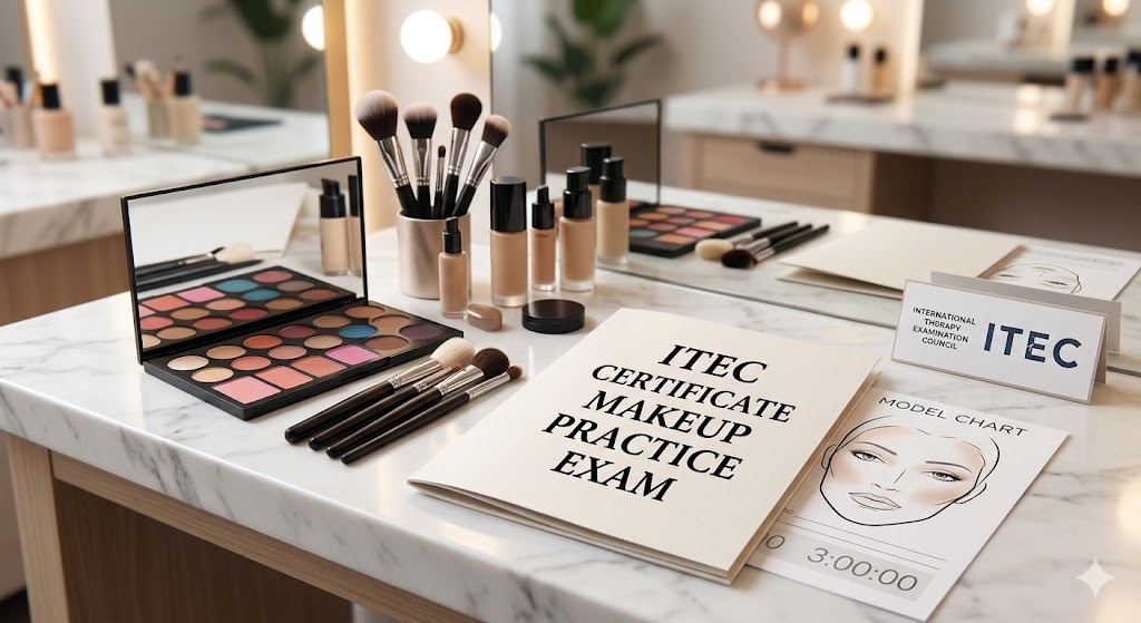 International Therapy Examination Council (ITEC) Certificate in Makeup Practice Test Banner