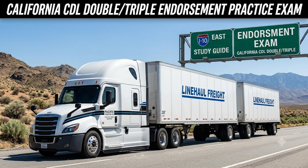 California CDL Double/Triple Trailers Endurance Test Banner