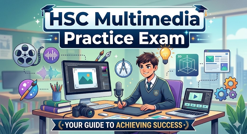 HSC Multimedia Practice Exam Banner