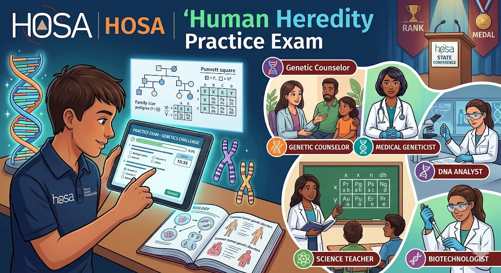 HOSA Human Heredity Practice Test Banner