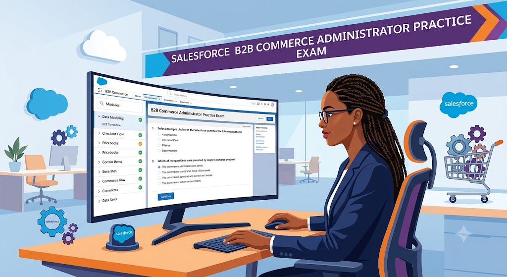 Salesforce B2B Commerce Administrator Practice Exam Banner
