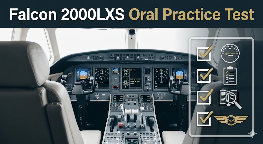 Dassault Falcon 2000LXS Oral Practice Test Banner