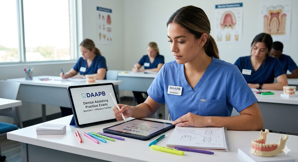 Dental Assisting Academy of the Palm Beaches (DAAPB) Practice Exam Banner
