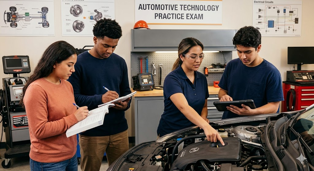 Automotive Technology Practice Exam Banner