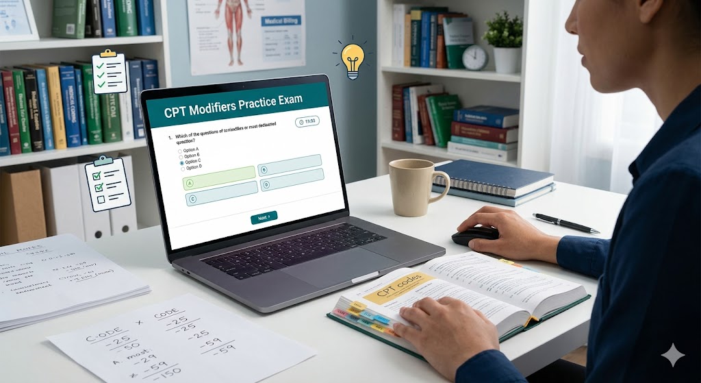 Current Procedural Terminology (CPT) Modifiers Practice Test Banner