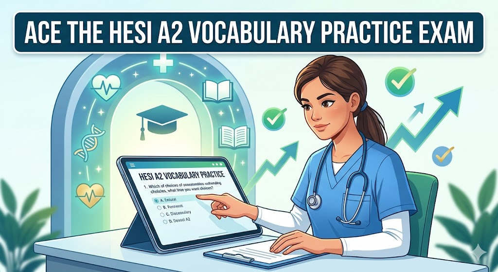 HESI A2 Vocabulary Practice Test Banner