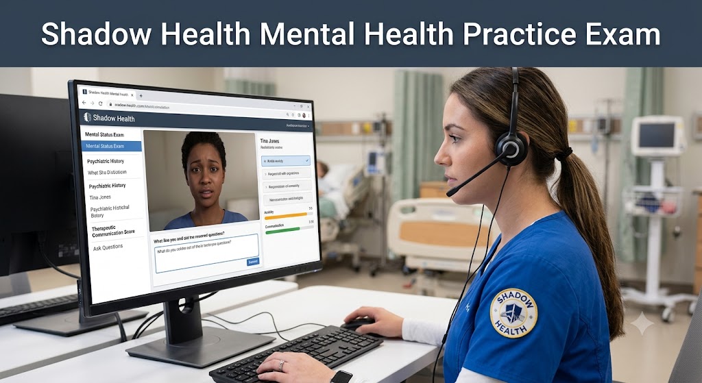 Shadow Health Mental Health Practice Exam Banner