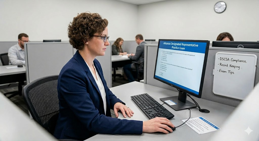 Arkansas Designated Representative Practice Exam Banner