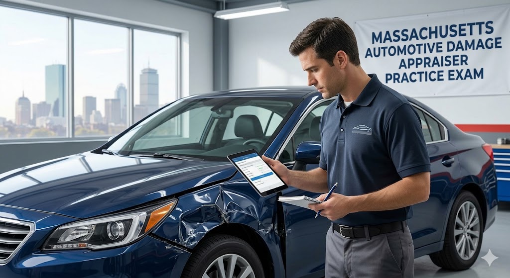 Massachusetts Automotive Damage Appraiser Practice Test Banner