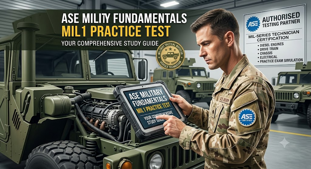 ASE Military Fundamentals MIL1 Practice Test Banner