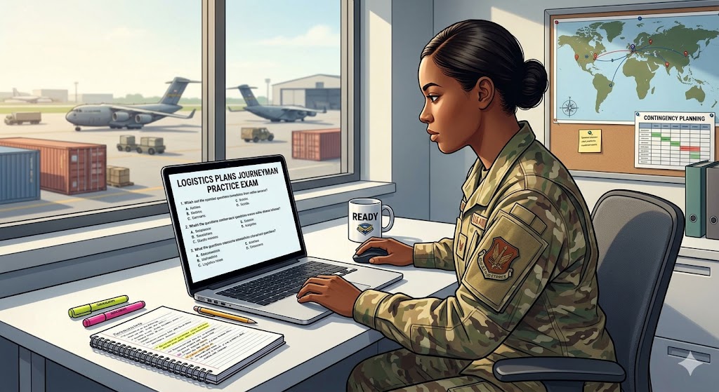 Logistics Plans Journeyman Practice Exam Banner