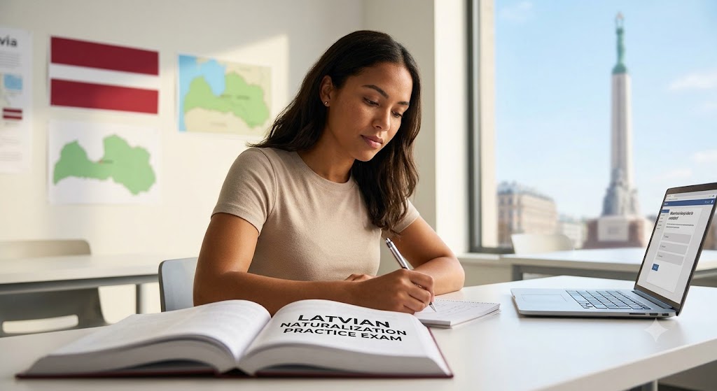Naturalization Practice Test & Exam Prep | Latvia Banner