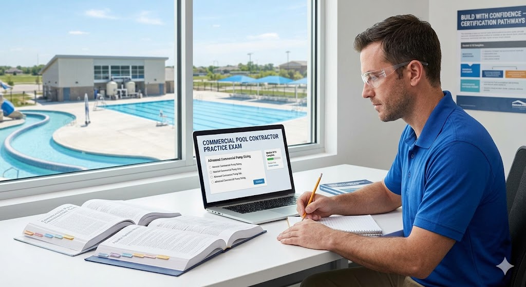 Commercial Pool Contractor Practice Exam Banner