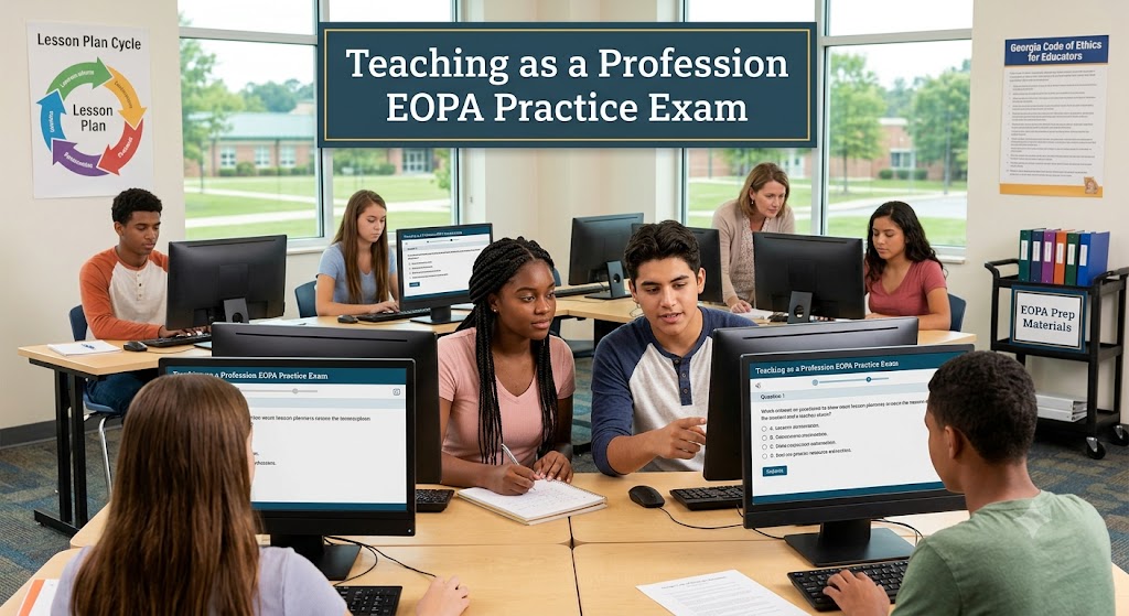Teaching as a Profession EOPA Practice Exam Banner