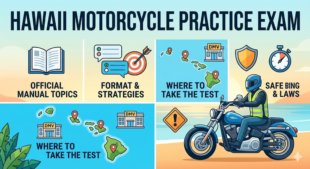 Hawaii Motorcycle Practice Test Banner