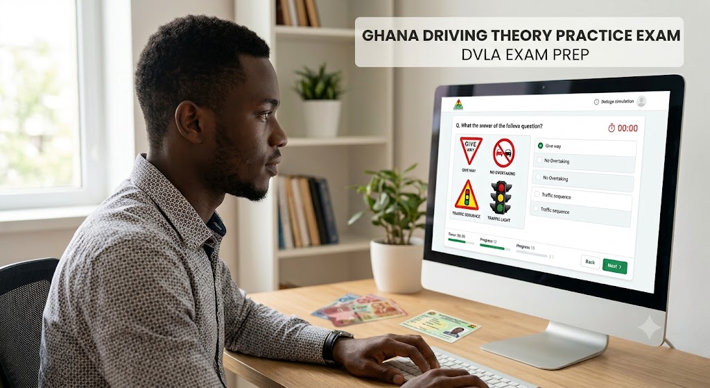 Dvla Practice Test & Exam Prep | Ghana Banner
