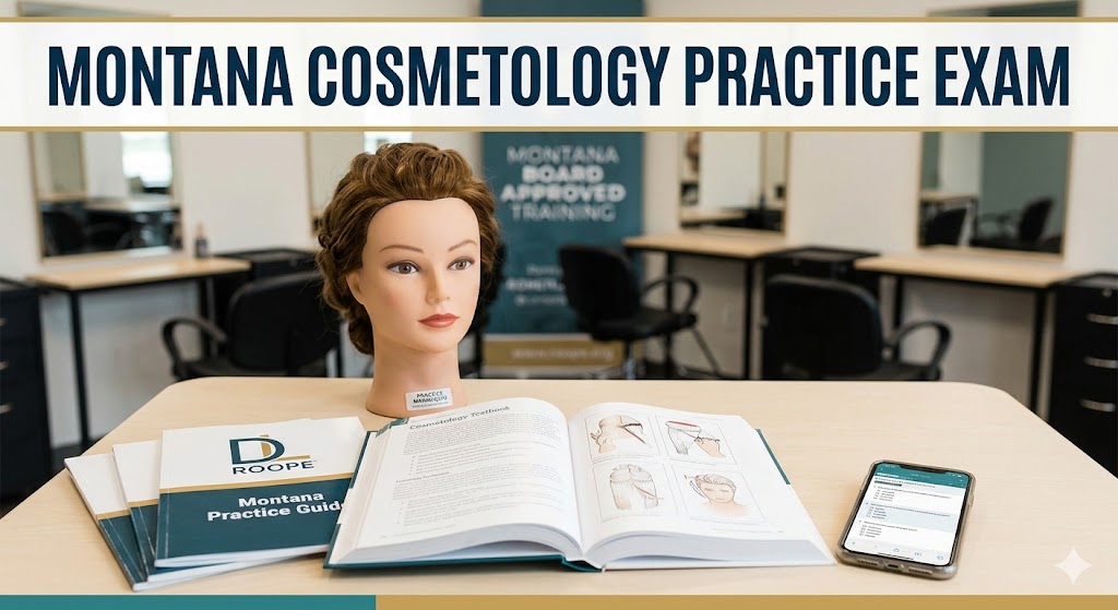 Montana Cosmetology Licensure Practice Exam Banner