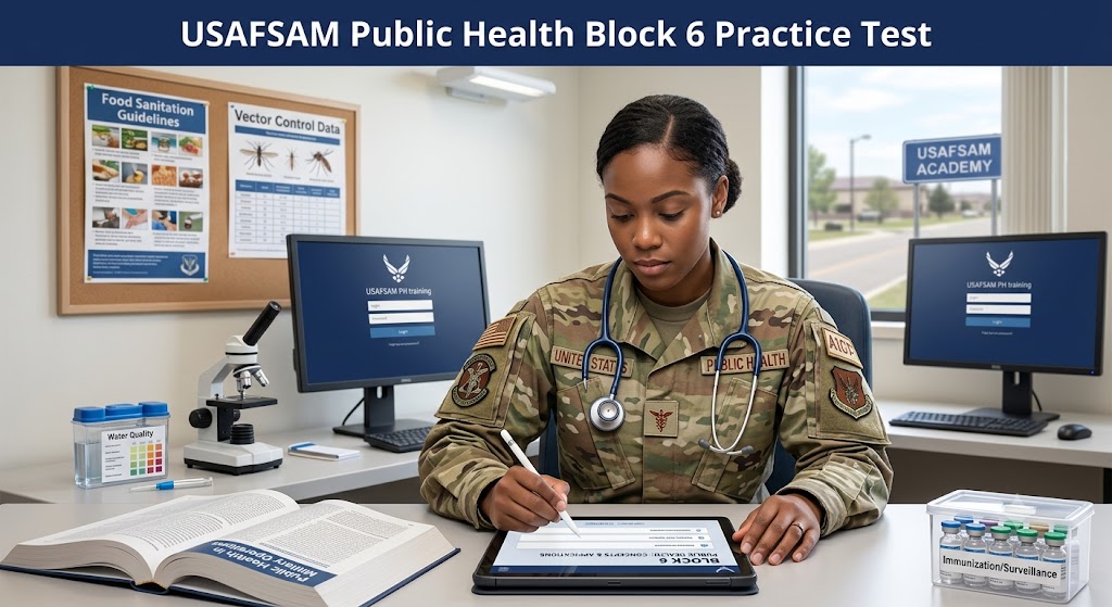 USAFSAM Public Health Block 6 Practice Test Banner