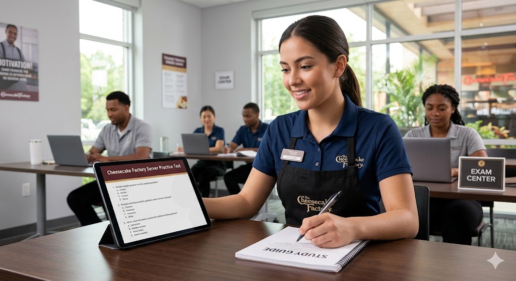 Cheesecake Factory Server Practice Test Banner