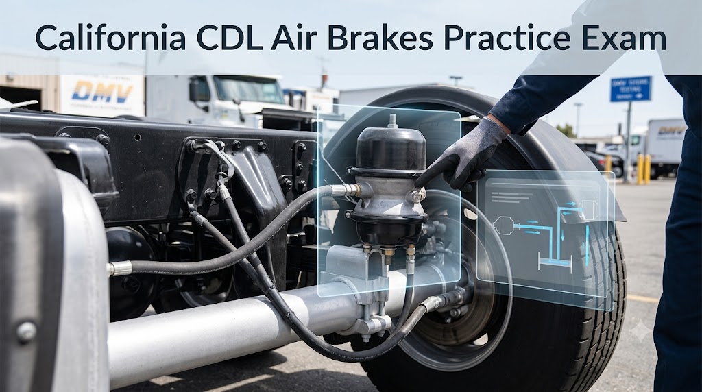 California CDL Air Brakes Practice Test Banner