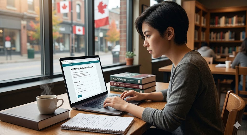 Canadian English Language Proficiency Index Program (CELPIP) Vocabulary Practice Test Banner