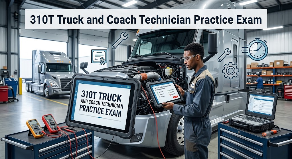 310T Truck and Coach Technician Certification Practice Exam Banner