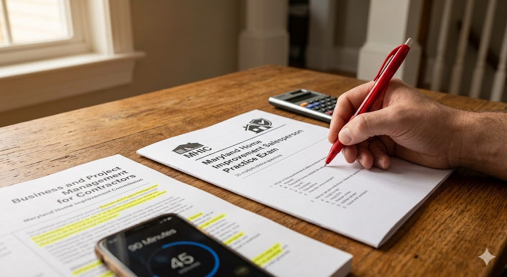 Maryland Home Improvement Salesperson Practice Exam Banner