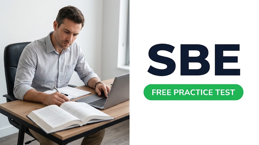Sbe Practice Test & Exam Prep Banner